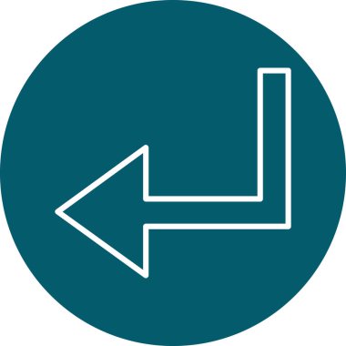 Doğru yön ikon vektör illüstrasyonu