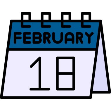 Takvim 12 Şubat simgesi