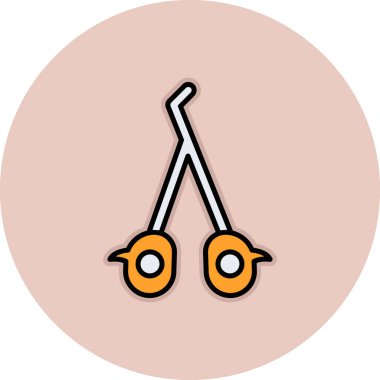 Çizgi film simgesinin vektör çizimi