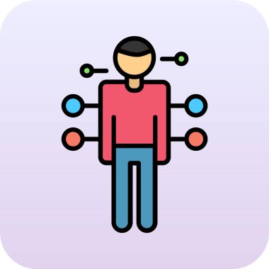 İnsan simgesi, vektör illüstrasyonu