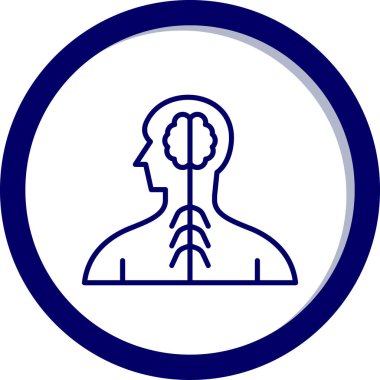 baş vektör illüstrasyon simgesi