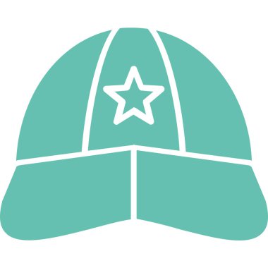 Şapka. Web simgesi basit tasarım