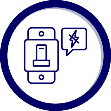 Pil simgesinin vektör illüstrasyonu