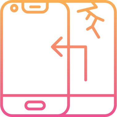 akıllı telefon simgesi vektör illüstrasyonu