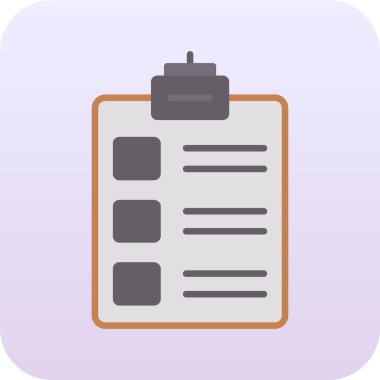 belge simgesi vektör illüstrasyonu