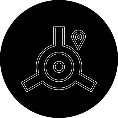 pusula simgesi modadan izole edilmiş arkaplan