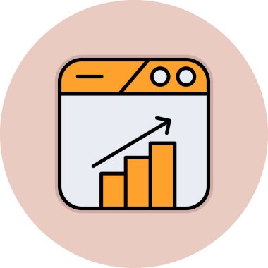 seo modern simgesinin vektör illüstrasyonu