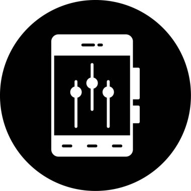 Akıllı telefon. Web simgesi basit tasarım