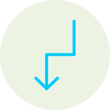 Kontur vektör simge yukarı ok