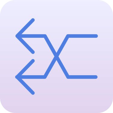 Bir haçın mavi ve beyaz ikonunun vektör illüstrasyonu