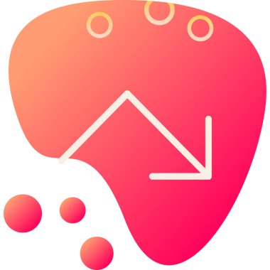 Bir harita simgesinin vektör illüstrasyonu