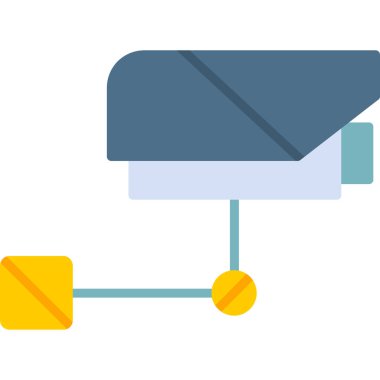 İnşaat vinç renkli vektör simgesi