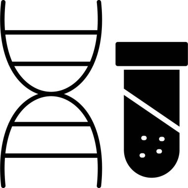 dna. Web simgesi basit illüstrasyon