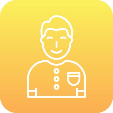 man simgesi, vektör illüstrasyonu