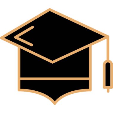 mezuniyet kapsülü vektör simgesi