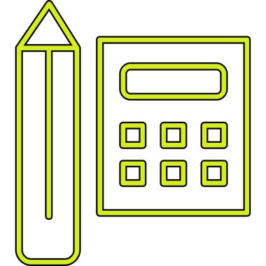 hesap makinesi simgesi vektör illüstrasyonu