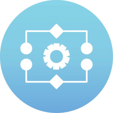 Modern simgenin vektör illüstrasyonu