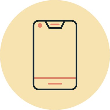 akıllı telefon simgesi vektör illüstrasyonu