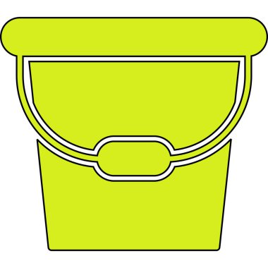 beyaz zemin üzerine yeşil kova