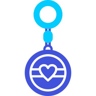 Kolye. Web simgesi basit illüstrasyon