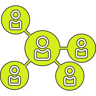 şebeke. Web simgesi basit illüstrasyon