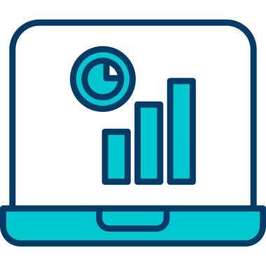 analitik simge vektör illüstrasyonu