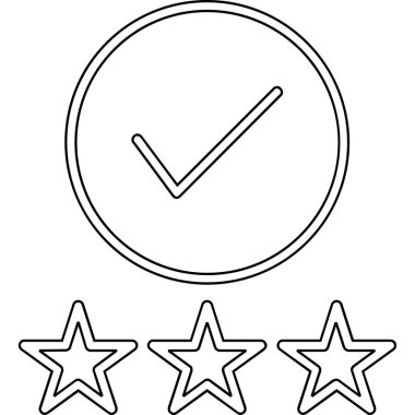 yıldız derecelendirme vektörü simgesi