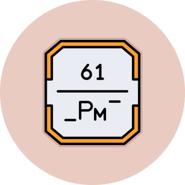 6 seviyeli bir simgenin vektör illüstrasyonu