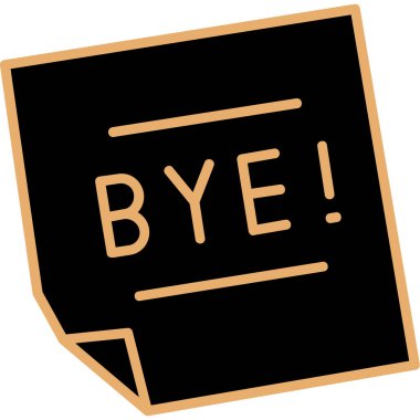 Güle güle web etiketi düğmesi