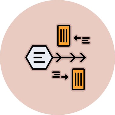 Veri analiz simgesi, vektör illüstrasyonu
