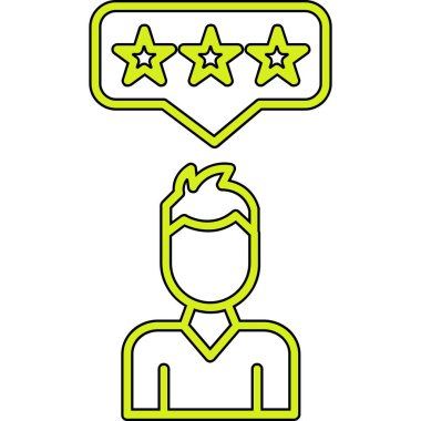 derecelendirme yıldızları vektör simgesi