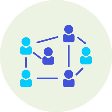 ağ paylaşım simgesi, vektör illüstrasyonu