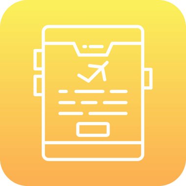 Kontrol listesi simgesi vektör illüstrasyonu