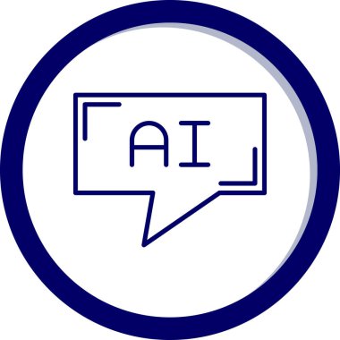 ai sembollü konuşma balonu