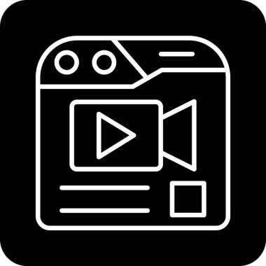 Kamera simgesi, vektör illüstrasyonu