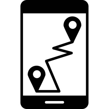 konum pin simgesi, vektör illüstrasyonu