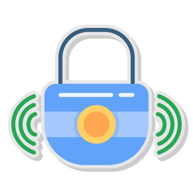 Kablosuz. Web simgesi basit illüstrasyon