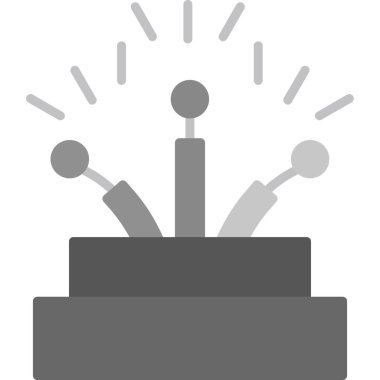 Ampul. Web simgesi vektör illüstrasyonu