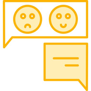 Müşteri sohbeti, vektör simgesi