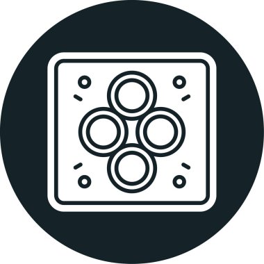 Modern b 'nin vektör illüstrasyonu simge unsurundan yoksun