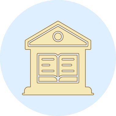 Modern bir binanın vektör çizimi