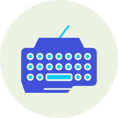 vektör çizim klavye simgesi