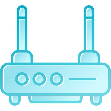 Yönlendirici. Web simgesi basit illüstrasyon