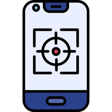 hedef simge vektör illüstrasyonu