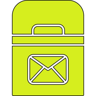 Mektup. Web simgesi basit illüstrasyon