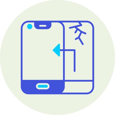 Smartphone Simgesi, vektör illüstrasyonu