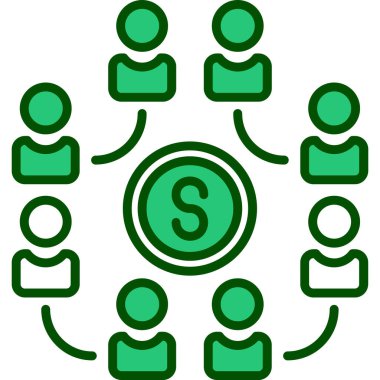 para akışı düz vektör simgesi