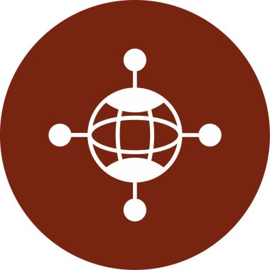 dünya simgesi, vektör illüstrasyonu