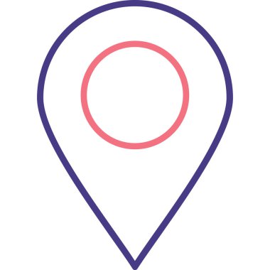 konum pin simgesi vektör illüstrasyonu