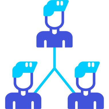 Takım çalışması simgesi, vektör illüstrasyonu